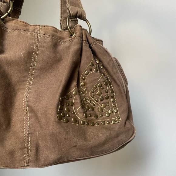 BROWN RHINESTONE ROXY HANDBAG - Picture 5 of 6